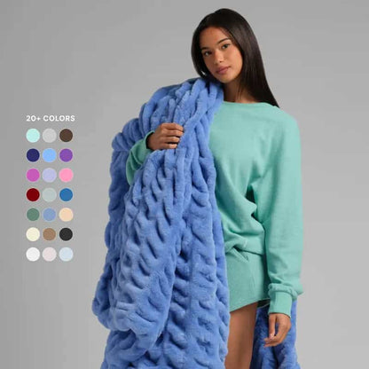 Ultra-Soft Plush Dreamer Blanket – Oversized Stretch Blanket for Bed, Couch & Year-Round Comfort